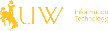 UW Steamboat bucking bronco gold logo